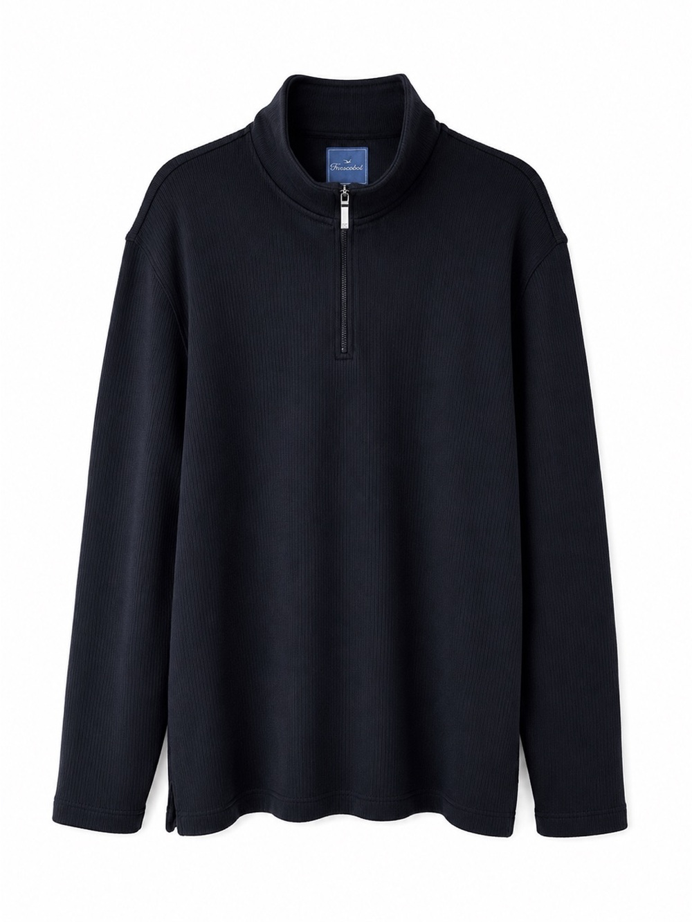 Faconnable Men’s Navy Quarter Zip Sweater – Size XL